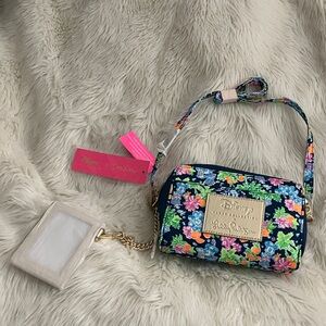 Disney Floral Crossbody Bag - Blue and Multicolor